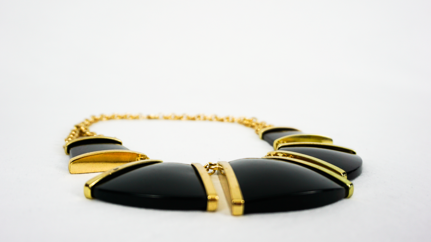 Black and Gold Fashion Necklace