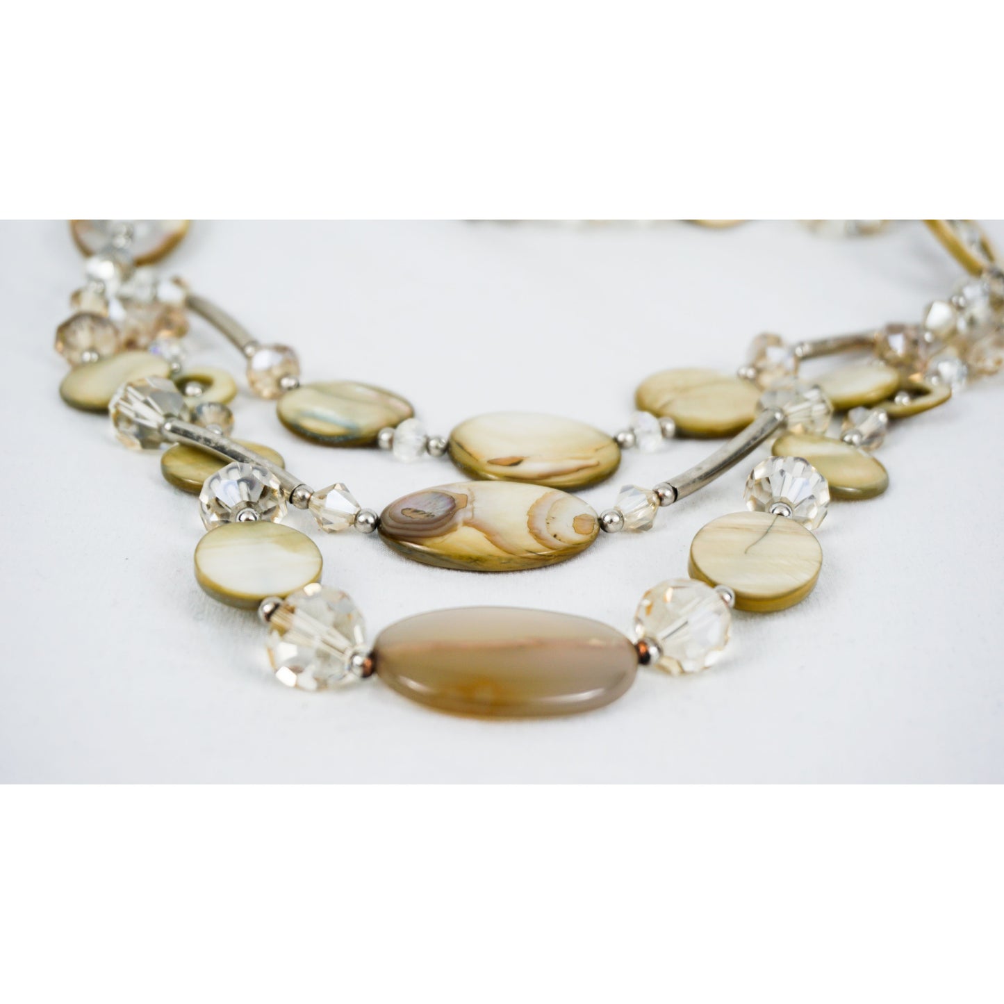 Clear & Pearl Necklace