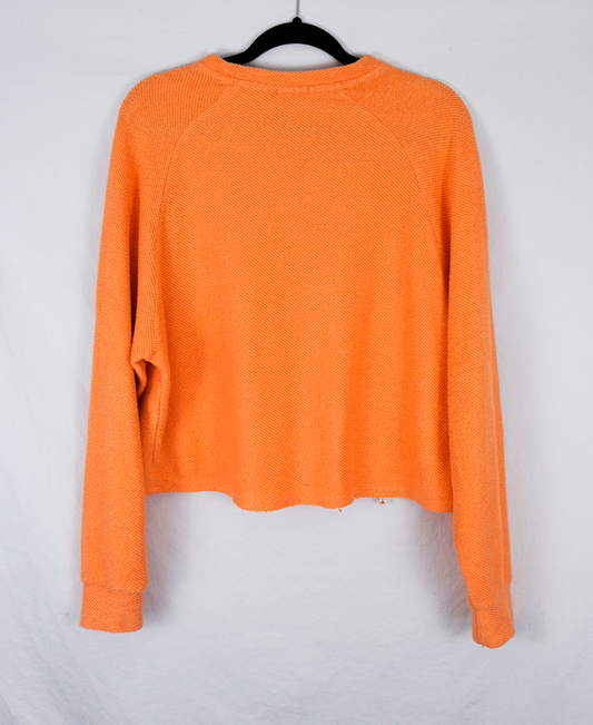 Orange Cotton Sweatshirt