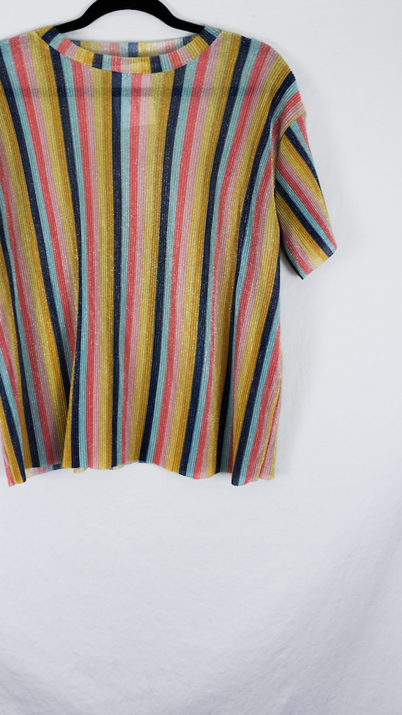 Multi-coloured Striped Blouse