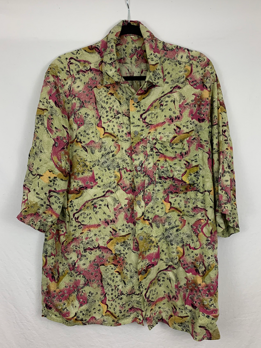 Psychedelic Green Vintage Shirt